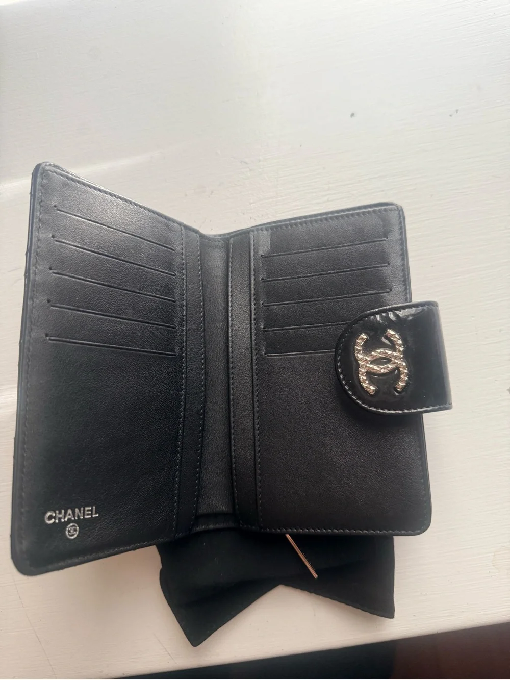 Authentic Chanel Brilliant Collection French Bifold Wallet -Medium Full Set